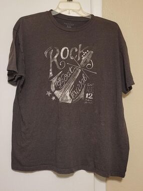 SONOMA Casual Men's Rock Festival Graphic Tee - Dark Gray